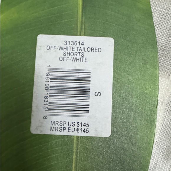 NWT FARM RIO X Anthropologie Tailored Linen Shorts in Off White with Belt Size S - Picture 10 of 10